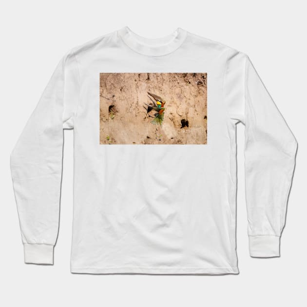 European bee-eater (Merops apiaster) Long Sleeve T-Shirt by GrahamPrentice